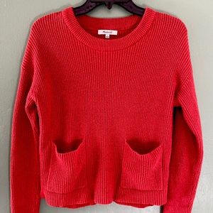 ✨Madewell✨ Crop Sweater with Pocket Details